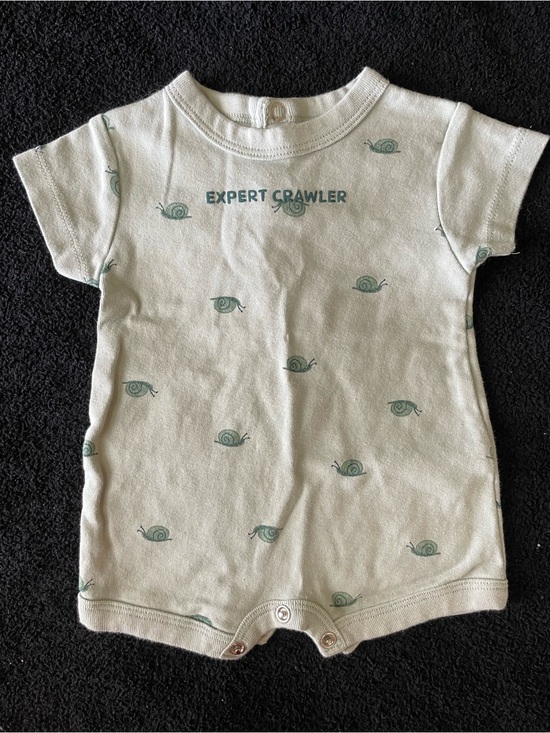 Carter's Other - Carters newborn Expert Crawler Snail Print One-Piece Bodysuit Green  spring